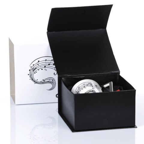 Kubek muzyczny z gitarą + czarne pudełko [2 wzory]