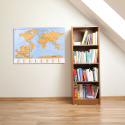 Mapa świata i Europy - zdrapka [wersja polska lub angielska] 86,4 cm x 60,6 cm