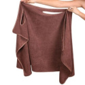 Ręcznik ze szlafrokiem - 2w1 [ręczniko-szlafrok] - brązowy