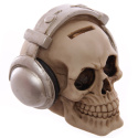 Skarbonka czaszka ze słuchawkami