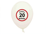 Balony urodzinowe - 20 urodziny