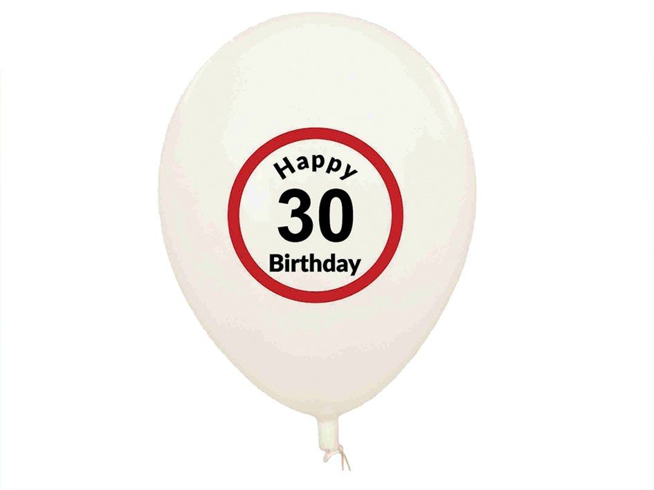 Balony urodzinowe - 30 urodziny