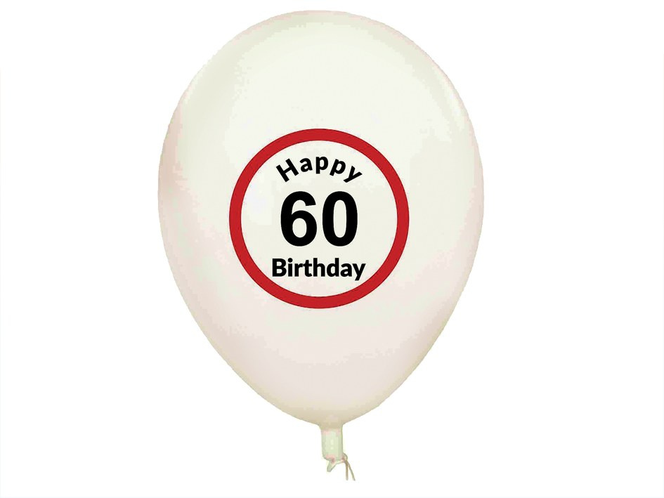Balony urodzinowe - 60 urodziny