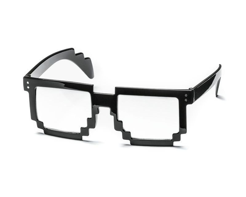 Okulary pikselowe - przezroczyste