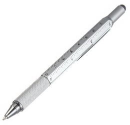 Długopis majsterkowicza 6w1 - srebrny