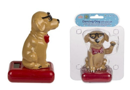 Figurka solarna - pies w okularach