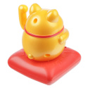 Maneki-neko - solarny kot szczęścia - mały [złoty]