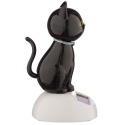 Figurka solarna - czarny kotek