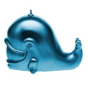 Świeca wieloryb - niebieski metaliczny