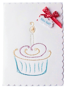 Kartka urodzinowa - tort
