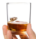 Kuloodporna szklanka do whisky z pociskiem