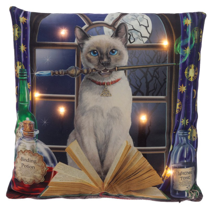 Świecąca poduszka LED - kot czarownicy
