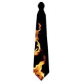 Krawat imprezowy - płomienie