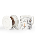 Ceramiczny dripper do kawy - zestaw z kubkiem