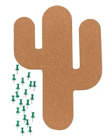 Korkowa tablica - kaktus