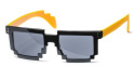 Okulary pikselowe - czarno-żółte