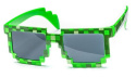 Okulary pikselowe - zielone
