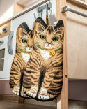 Rękawice kuchenne - koty