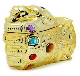 Kubek - Thanos - Rękawica Nieskończoności - 3D z pokrywką