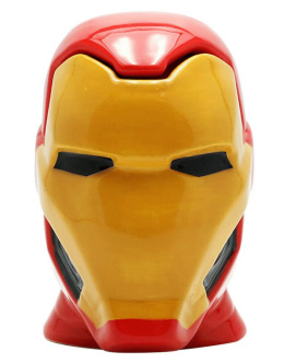Kubek termoaktywny - Iron Man - 3D z pokrywką