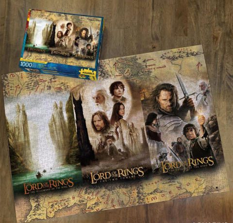 Puzzle - Władca Pierścieni - kolaż z plakatów filmowych