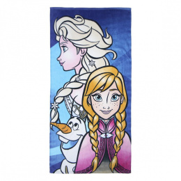 Ręcznik - Frozen -Elsa, Anna, Olaf - bawełna