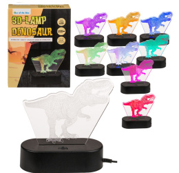 Lampka LED 3D - dinozaur T.Rex