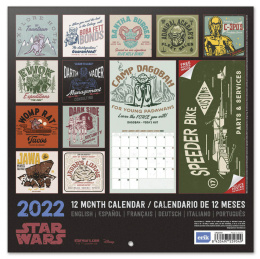 Kalendarz ścienny 2022 - Darth Vader Management