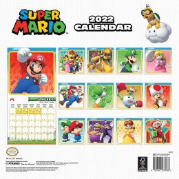 Kalendarz ścienny 2022 - Super Mario