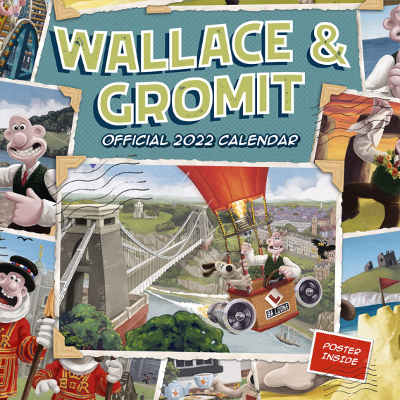 Kalendarz ścienny 2022 - Wallace i Gromit