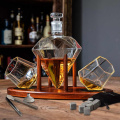 Karafka diament ze szklankami - duży zestaw do whisky