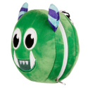 Poduszka z maską na oczy - zielony potwór - podróżna lub pracowa