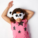 Poduszka z maską na oczy - panda - podróżna lub pracowa