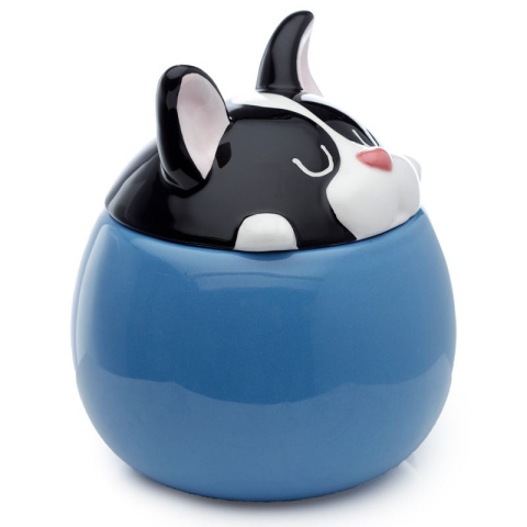 Kubek z pokrywką - buldog