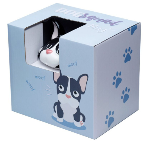 Kubek z pokrywką - buldog