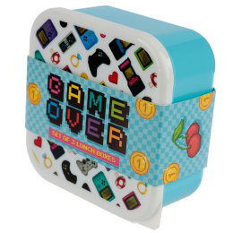 Zestaw 3 pudełek - lunch box - game over