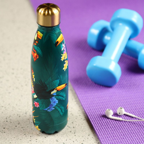 Butelka termiczna - tukany