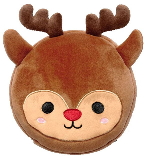 Poduszka z maską na oczy - renifer - podróżna lub pracowa