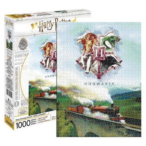 Puzzle - Harry Potter - Hogwarts Express i herb Hogwartu