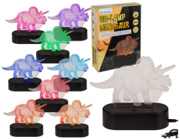 Lampka LED 3D - dinozaur Triceraptos