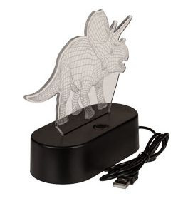 Lampka LED 3D - dinozaur Triceraptos