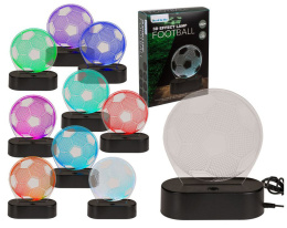 Lampka LED 3D - piłka nożna