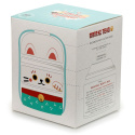 Zestaw okrągłych pudełek - lunch box - kot Maneki - Neko