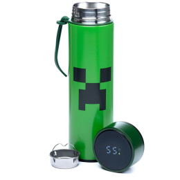 Butelka termiczna z termometrem - Minecraft Creeper