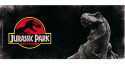 Kubek Park Jurajski - logo i T-Rex
