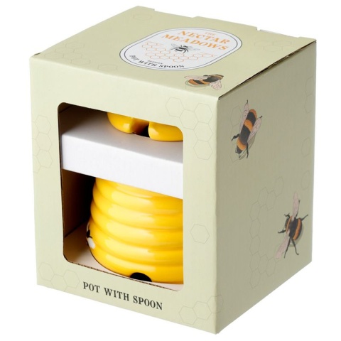 Pojemnik w kształcie ula z łyżką