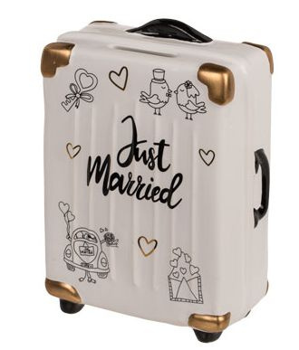Skarbonka dla nowożeńców - walizka 'just married' - II