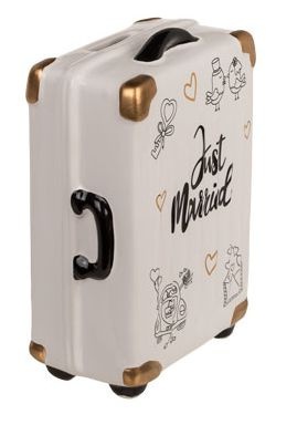Skarbonka dla nowożeńców - walizka 'just married' - II