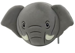 Poduszka z maską na oczy - słoń - podróżna lub pracowa