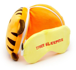 Poduszka z maską na oczy - tygrys - podróżna lub pracowa